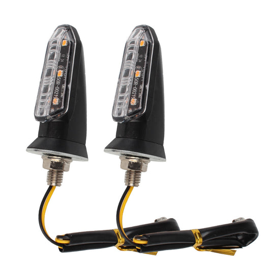Amber-colored LED turn signal flashing indicator lights for Honda , for Yamaha , and Haha.