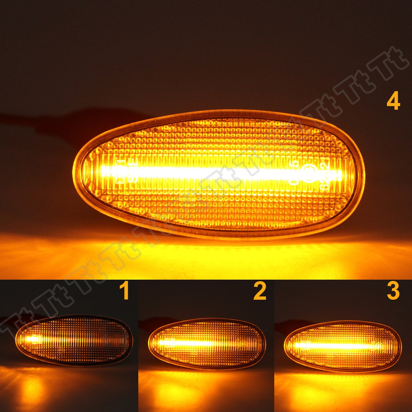 Suitable for 03-06 for Mitsubishi Evo Outlander / 02-03 Lancer LED side marker signal lights