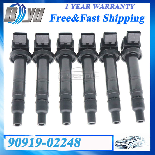 New 6PCS Ignition Coil For 05-12 for Toyota Tacoma 4.0L 2.7L UF495 90919-02248 C1426