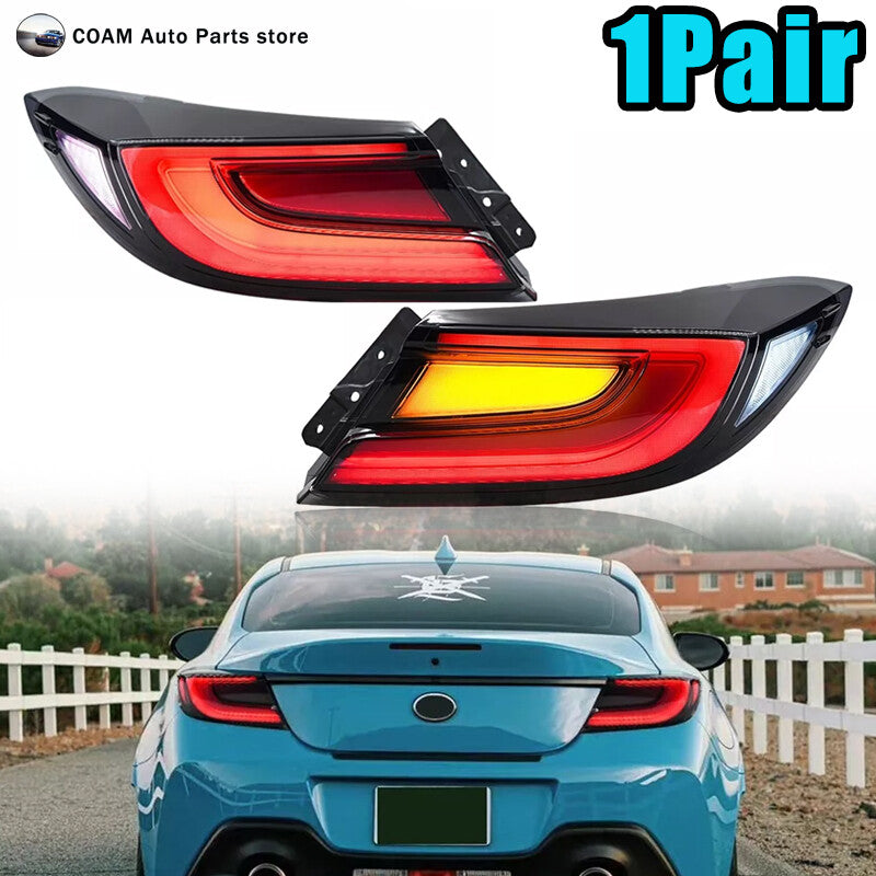 2-piece set of taillights and rear brake lights, suitable for 2021-2024 for Toyota GR86 and for Subaru BRZ.
