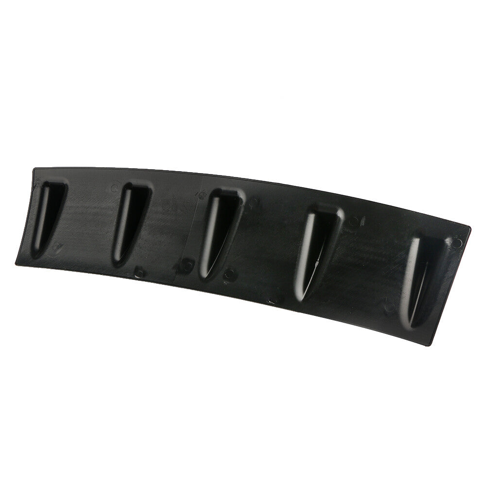 5-fin rear bumper lip diffuser shark fin translucent gloss 23 x 6