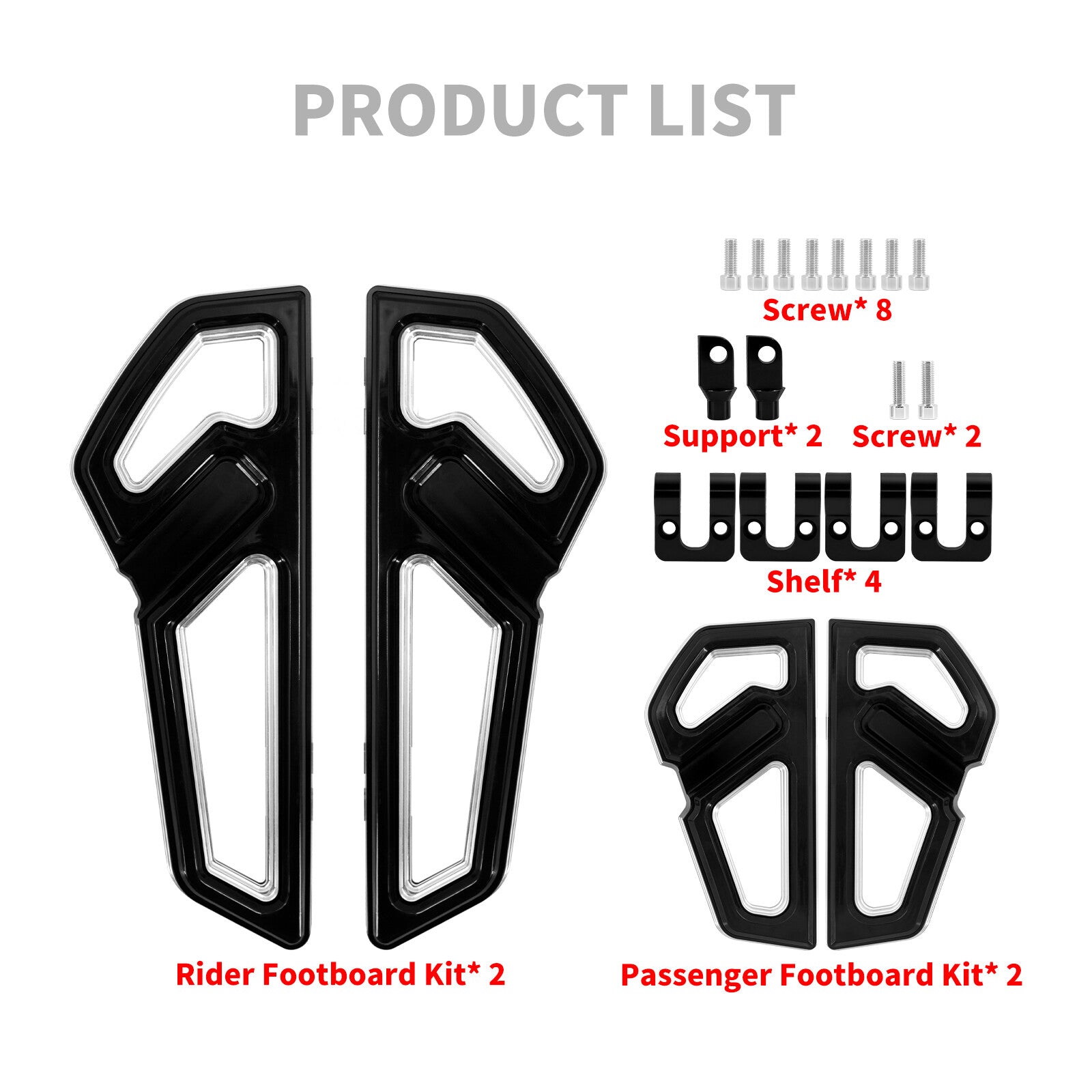 Driver Passenger Empire Floorboard Footboards Foot Peg for Harley Sportster Dyna