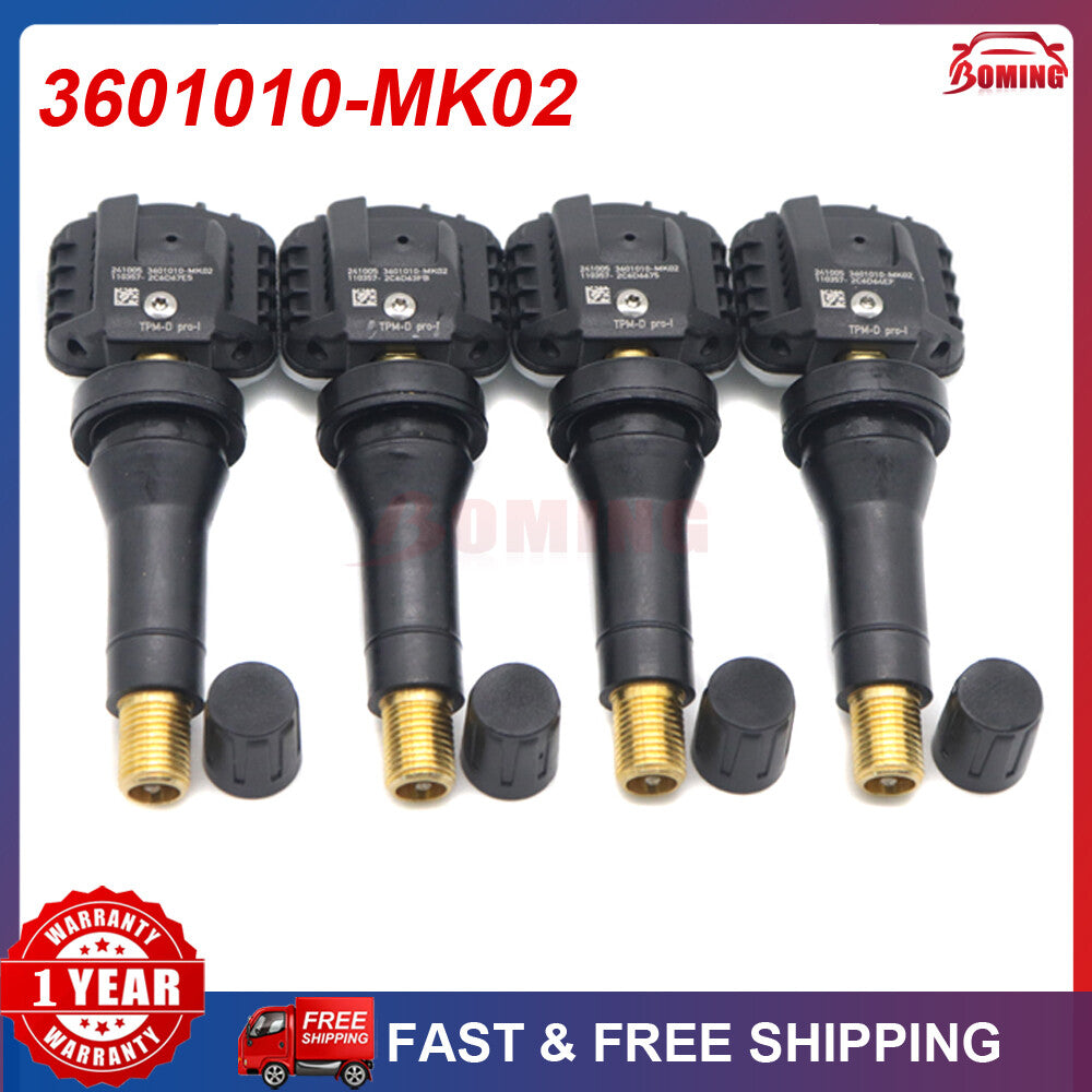 4x New TPMS Tire Pressure Sensor 3601010-MK02 for Changan X5 PLUS X7 PLUS Lamore