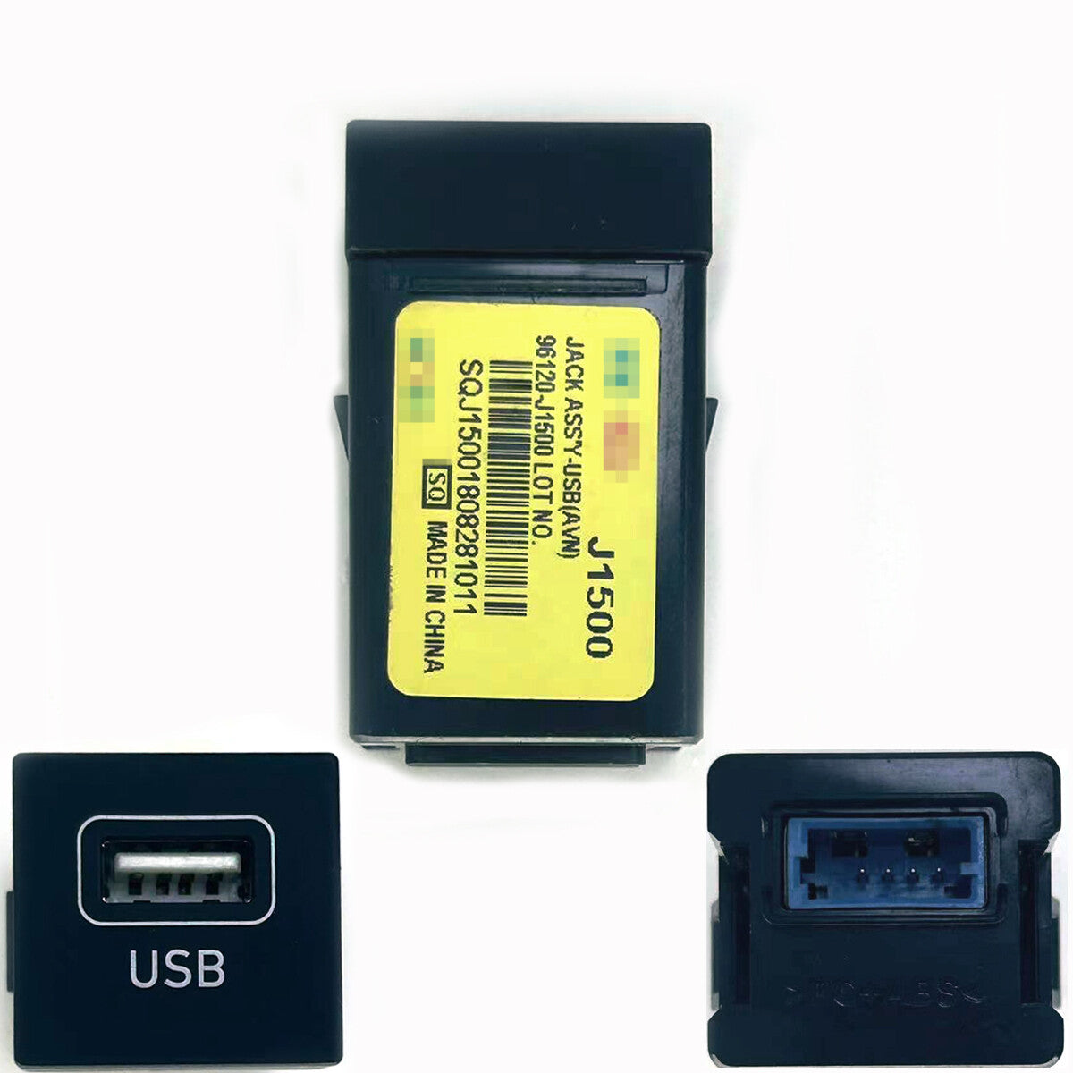 Jack Assy AUX and USB adapter ports are compatible with the 2018 for Hyundai Fiesta 1.4L and 1.6L liter motors - 150 kW.