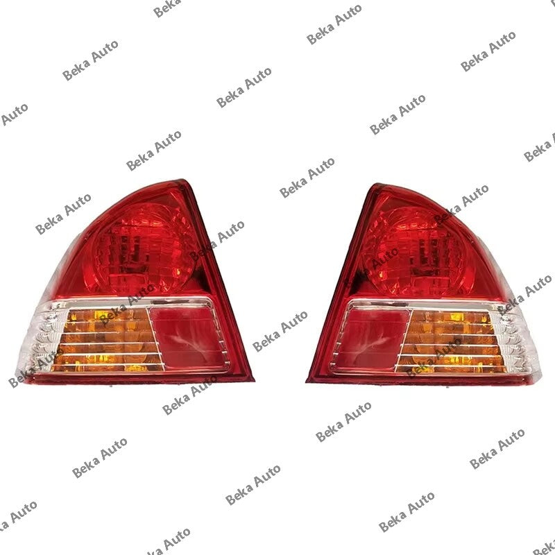 A pair of exterior taillights (without bulbs) for Honda for Civic ES1, ES5, ES7, and ES8 models from 2003 to 2005.