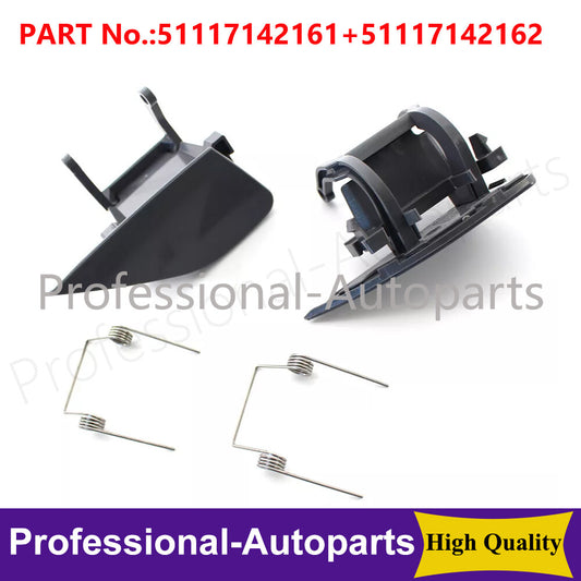 1 pair of crash-resistant headlight and washing machine spray nozzle covers suitable for BMW 7 Series E66 05-08
