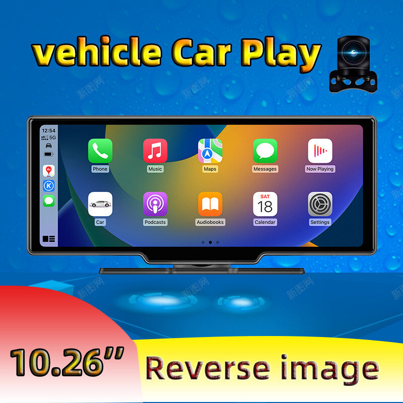for Smart Players 10.26in Car FM Radio Carplay Voice Control Cigarette Lighter Plug