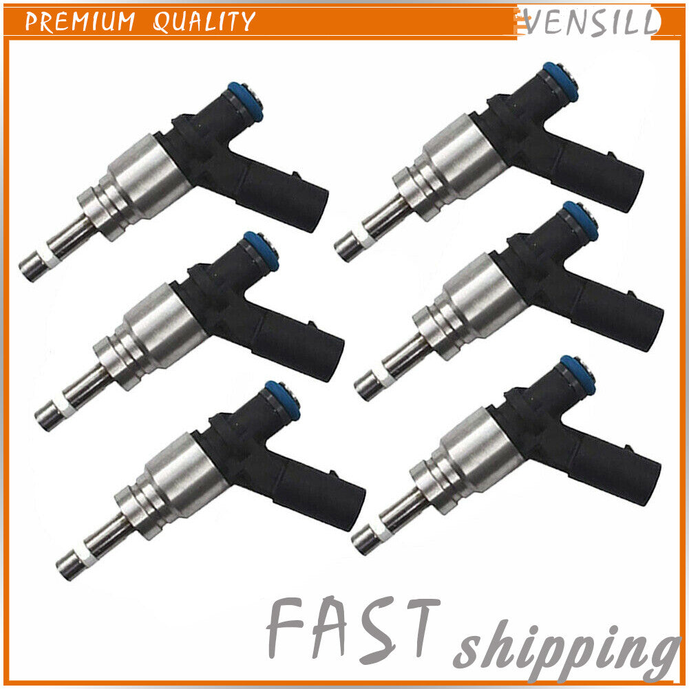 6Pcs Fuel Injector for Audi A6 Quattro for A8 Quattro Q7 S5 07-12 for VW Touareg 4.2L