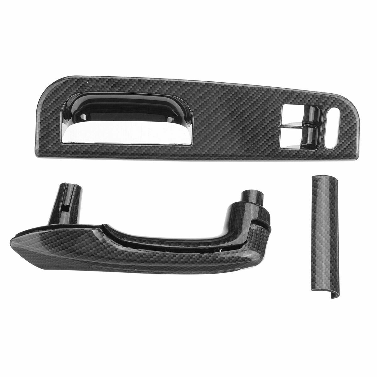 Carbon fiber interior gripper handle and window switch panel trim for Volkswagen for Golf MK4 2-door