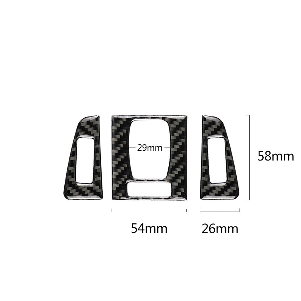 3x carbon fiber vent outlet trim for BMW 3 Series F30 2013-2019