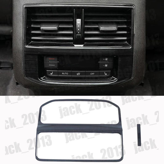 Black steel style Rear Air Vent Outlet Trim Fit for VW Atlas Teramont 2021-2024