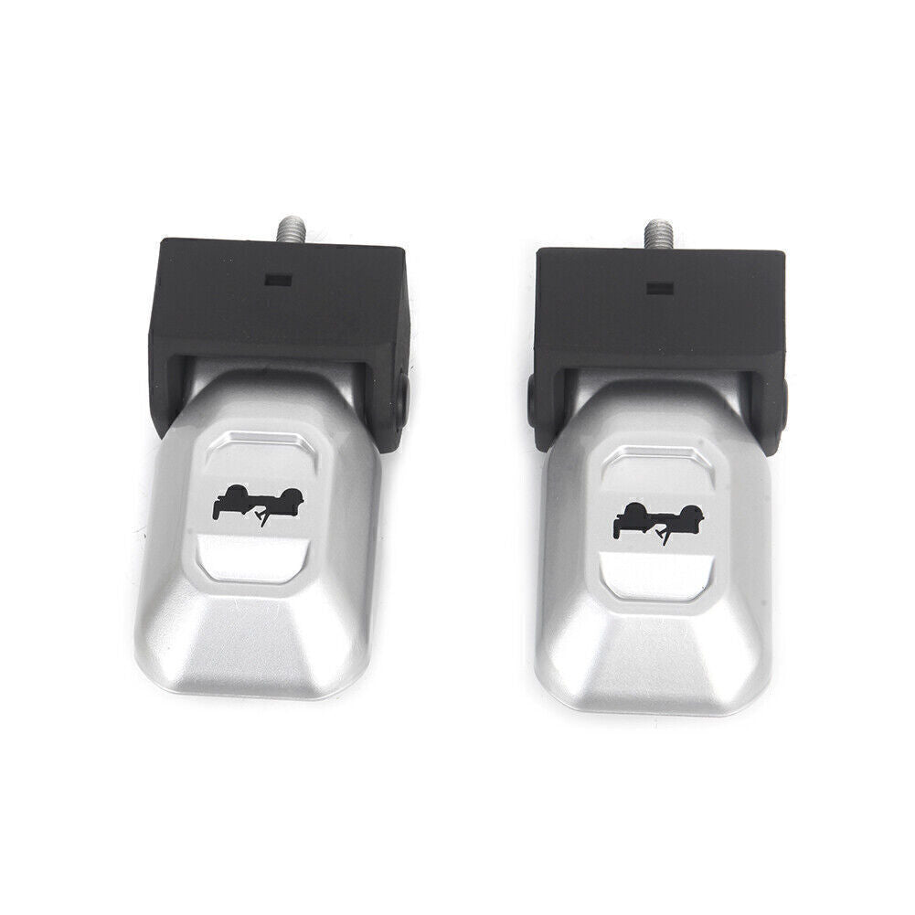 2x Hood Lock Latch For 2018-2021 for Jeep for Wrangler JL Gladiator Silver
