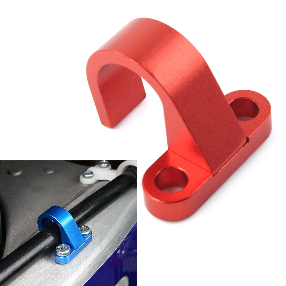 Rear Brake Hose Clamp Guide Red for Yamaha YZ125 YZ250 YZ250F YZ450F YZ85 03-22