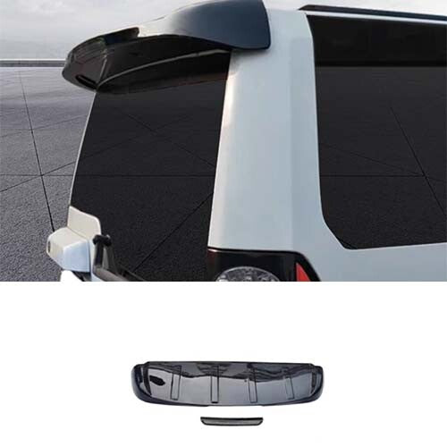 2010-2016 Glossy Black Rear Trunk Spoiler Wing Flap W/light For LR Discovery 4