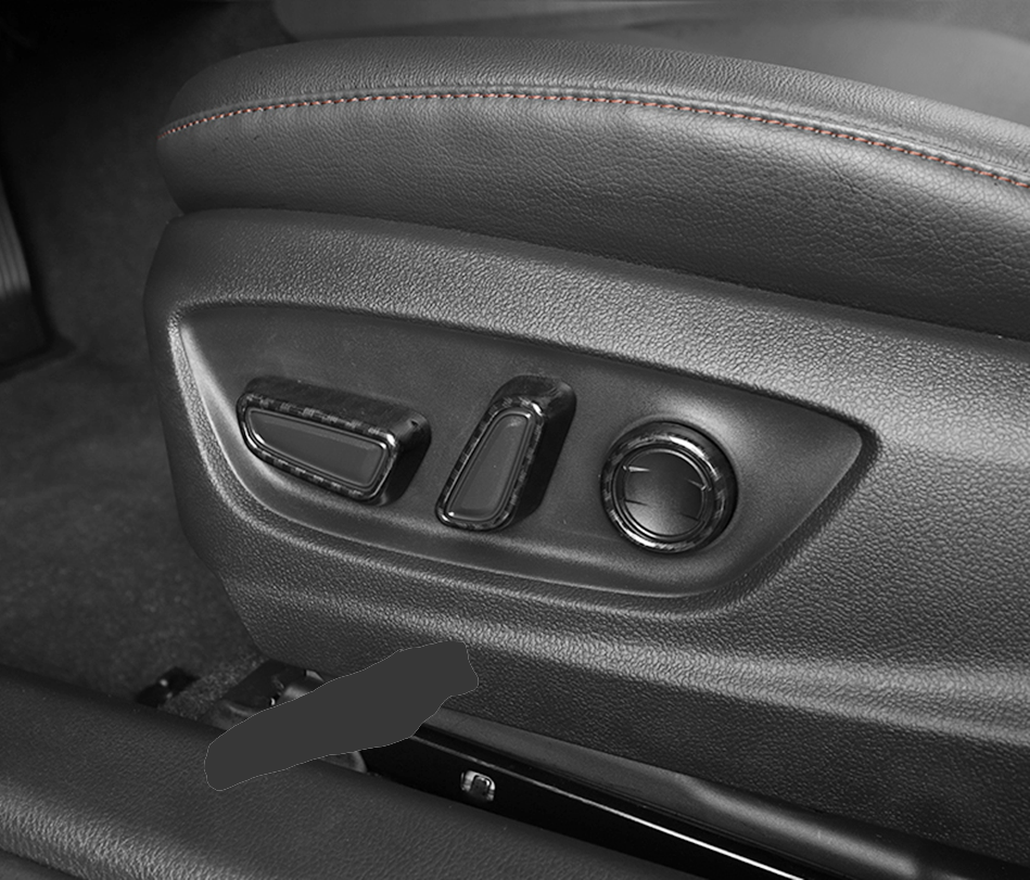 Carbon Fiber Inner for Seat Adjust Button Frame Cover ABS for Toyota for Camry 2018-2023