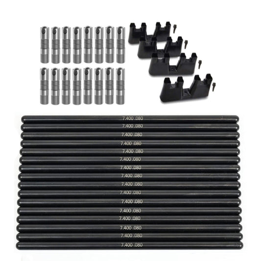 Lifters Kit Set W/ Trays 7.400 Pushrods For LS LQ LY LM 4.8 5.3 5.7 6.0L Engines