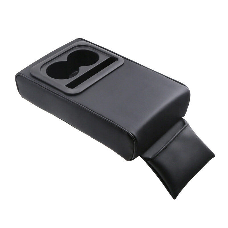 1-Piece Car Armrest Box Cushion Pad Center Console Cover with Cup Holder ( )