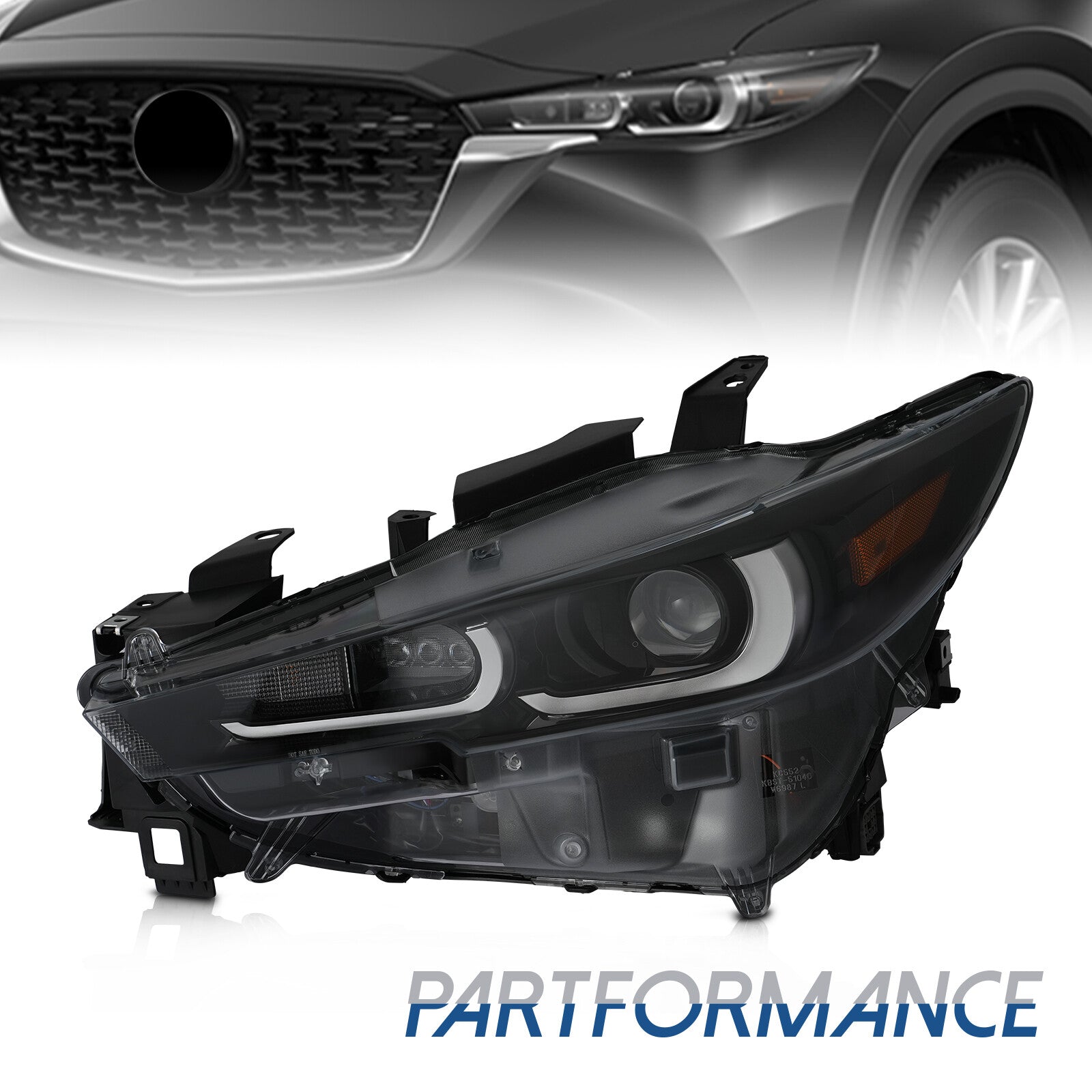 Full LED Non-AFS Left Driver Side Headlight Lamp For 2022 2023 2024 for Mazda CX-5
