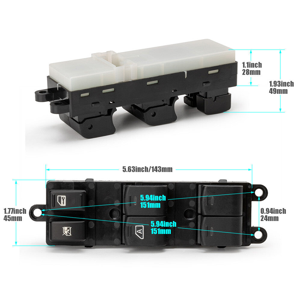 25401EA003 For 2005-12 for Nissan Frontier Xterra Power Window Switch Front Driver