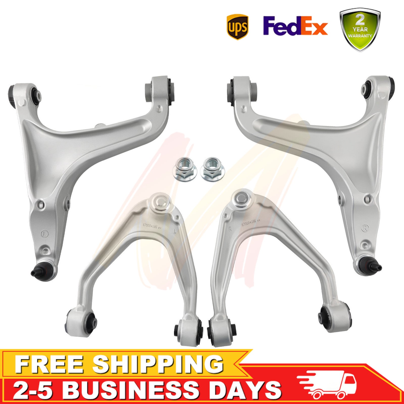 4pcs Front Upper Lower Control Arms for Maserati Quattroporte Ghibli 2014+