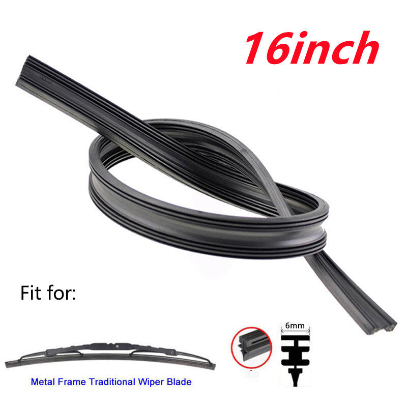 4-Pack 16-inch Car Frame Windshield Scraper Replacement Strips