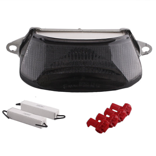 Motorcycle LED Tail Light Rear Brake Stop Lamp Fit for Honda VTR1000 1997-2005 Smoke