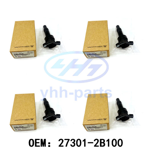 4Pcs 27301-2B100 Ignition Coil Fit 12-18 for Hyundai Accent for Kia Rio Soul 1.6L