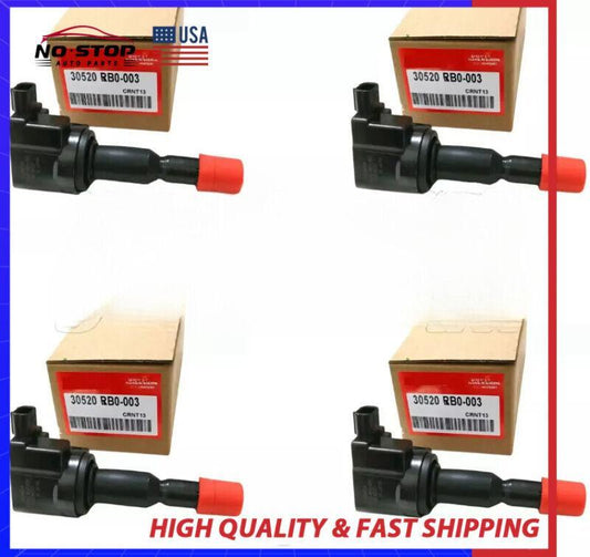 4-pack of new equipment manufacturer ignition coils for Honda Jazz Fit GR 2009-2013, manufactured 30520-RB0-003FOR