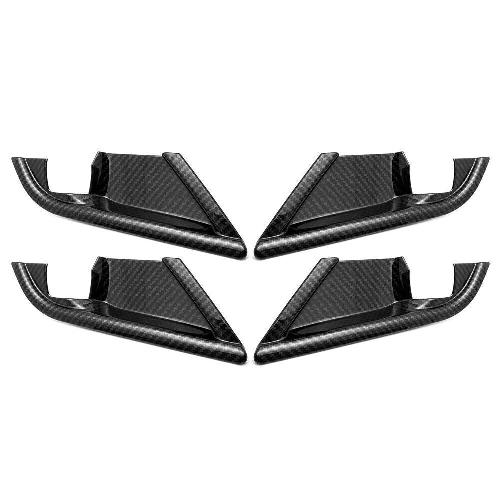 Inner Door Handle Bowl Cover Trim Carbon Fiber Style Fit for Toyota for Camry 2018 2019