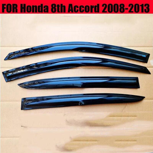 FOR 2008-2012 8TH GEN for HONDA ACCORD BLACK SEDAN WINDOW VISOR RAIN/SUN GUARD