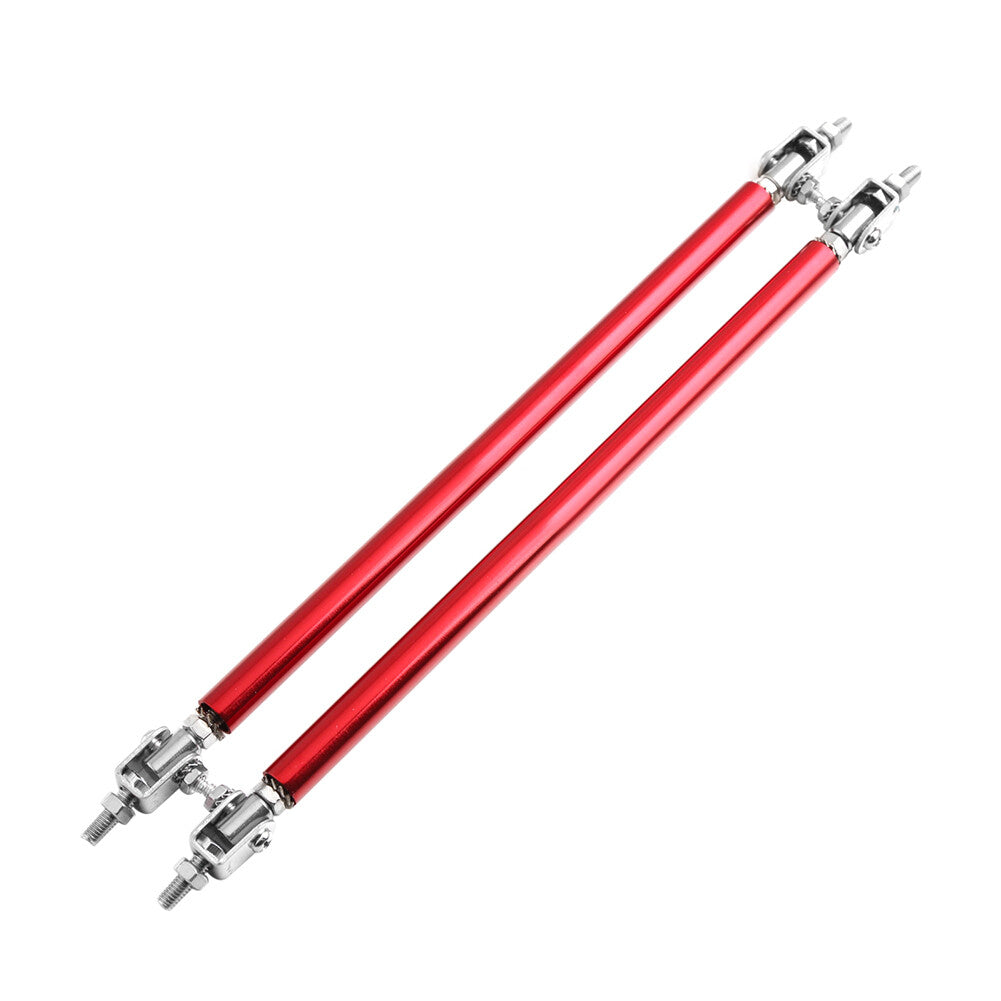Adjustable front bumper lip splitter strut support rod suitable for universal applications.