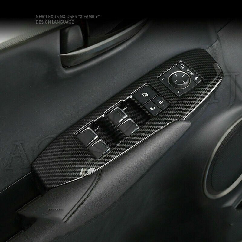 Carbon Fiber Window Lift Switch Cover Trim for LEXUS NX200T 300H 300 2015-2021