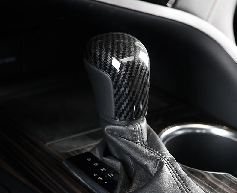 Carbon fiber Look Gear Shift Knob protective cover trim 1 piece for Toyota for Camry 2018 - 2023