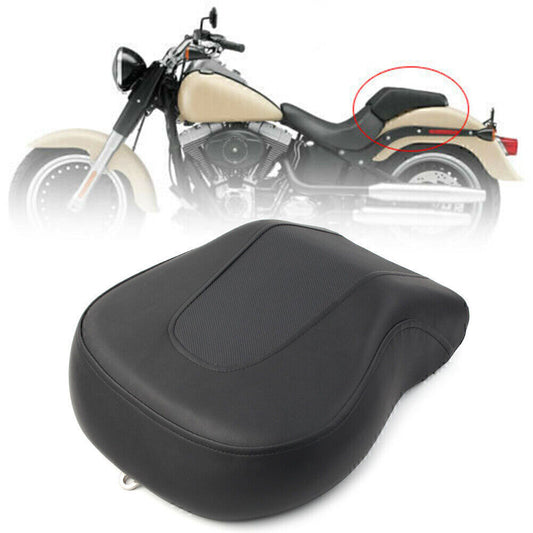 Rear Passenger for Seat Pillion Black Fit for Harley Davidson FLSTF FatBoy 2008-2014 09