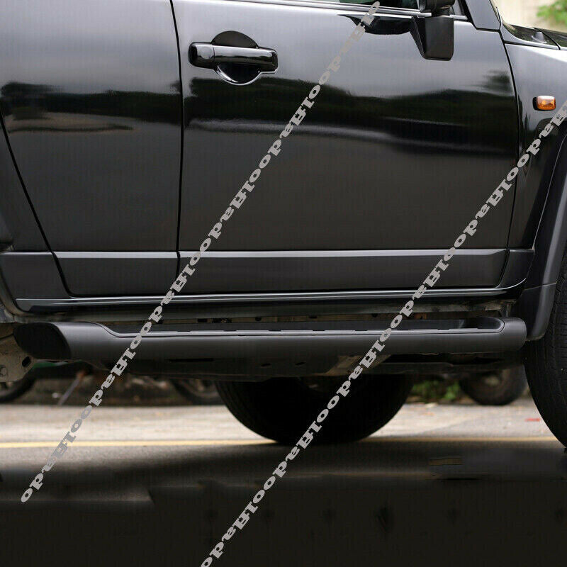 Black Alloy Side Skirts Body Molding Strips Trim for Toyota FJ Cruiser 2007-2021