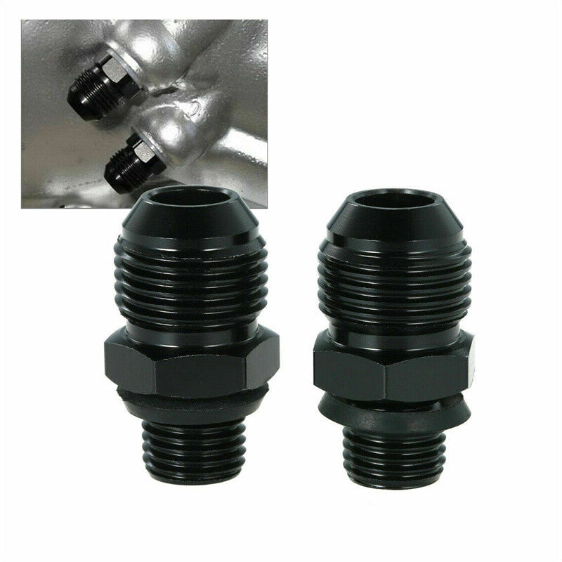 8AN-1/4 Transmission 2pcs Oil Cooler Adapter Fitting GM Turbo 350 400 4L60E 200R