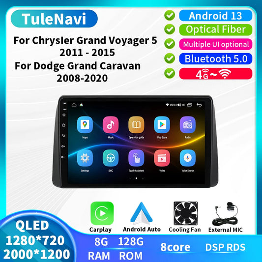 for Chrysler Grand Voyager 5 for Dodge Grand Caravan Car Radio GPS Player Screen