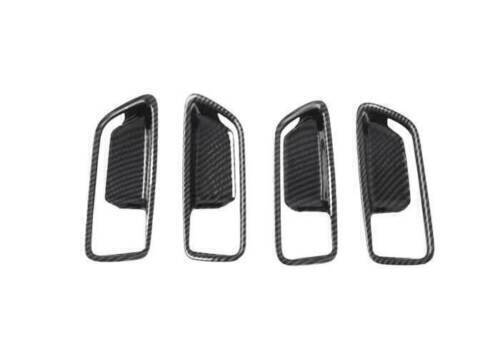 for Toyota for Corolla Cross 22-24 4P Carbon Fiber Style Inner Door Bowl Frame Trim