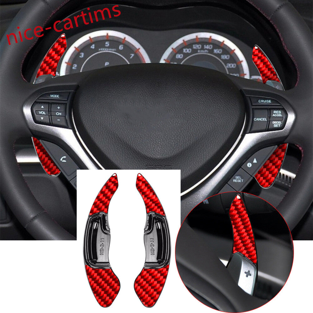 ABS/Red Carbon Steering Wheel Paddle Shifter for Honda Spirior /Accord 2009-2013