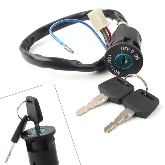 4 Wires Ignition Switch Cap with Key Replacement For Chinese ATV 125cc Apollo