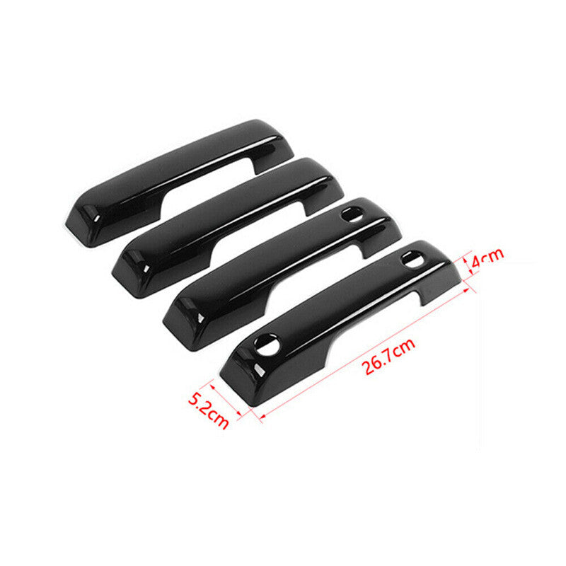 Glossy Black Exterior Door Handle Cover Trim  for ford  F-150 F150 2021 2022 2023