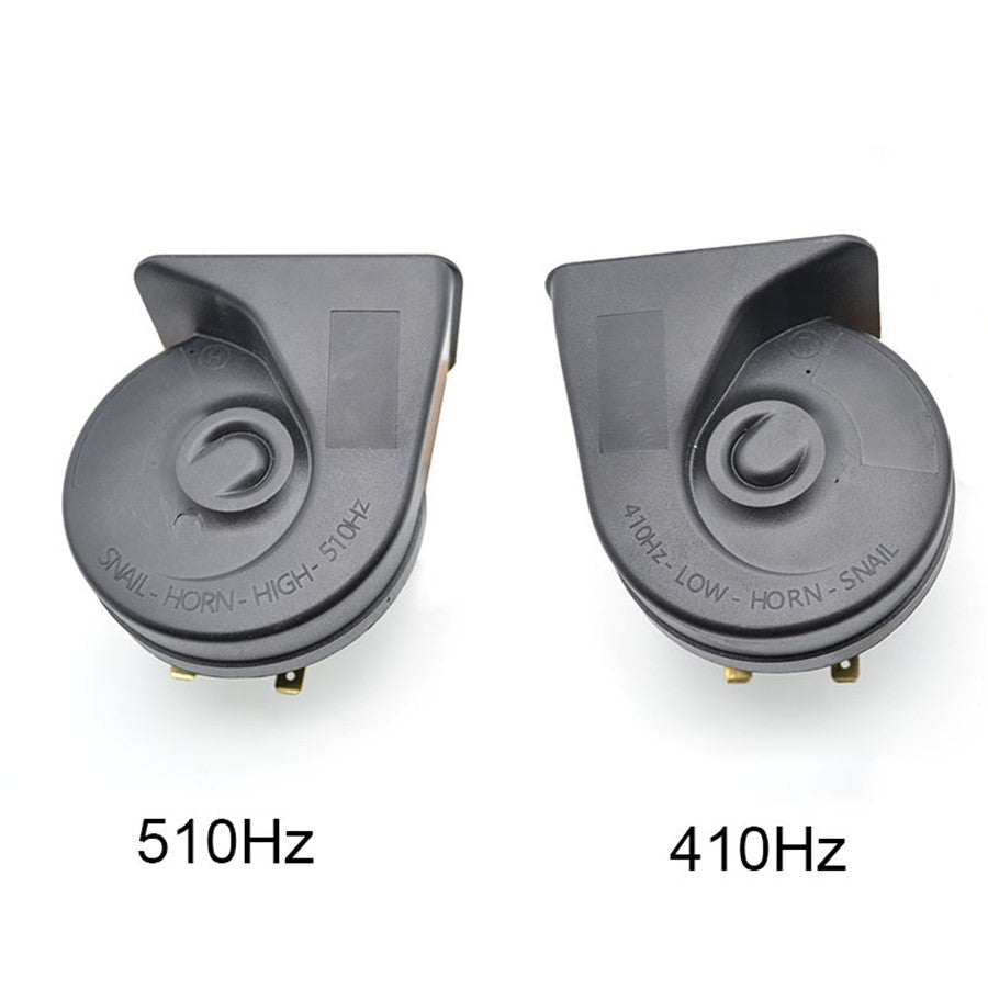 12V Dual 410/510Hz Snail Horn 110-125DB Car Motorcycle Truck Waterproof US Stock