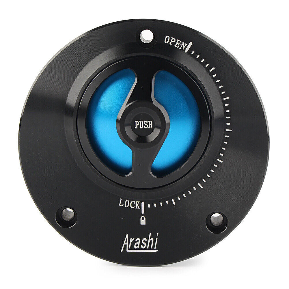 Fuel Filler Cover Gas Tank Cap for Yamaha FJR1300 FZ1 FZ6 YZF R1 R6 Blue