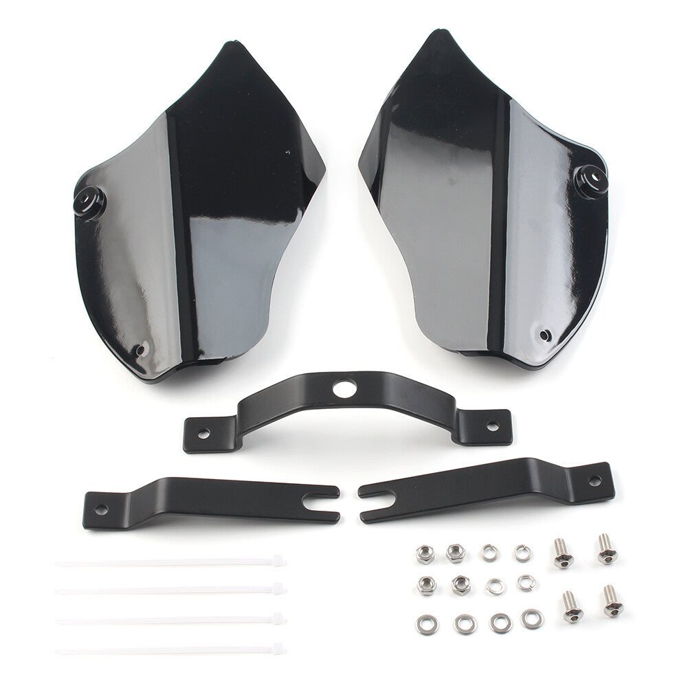 for Harley Softail Fatboy FLSTF Saddle Shields Heat Deflector Black 2x UK