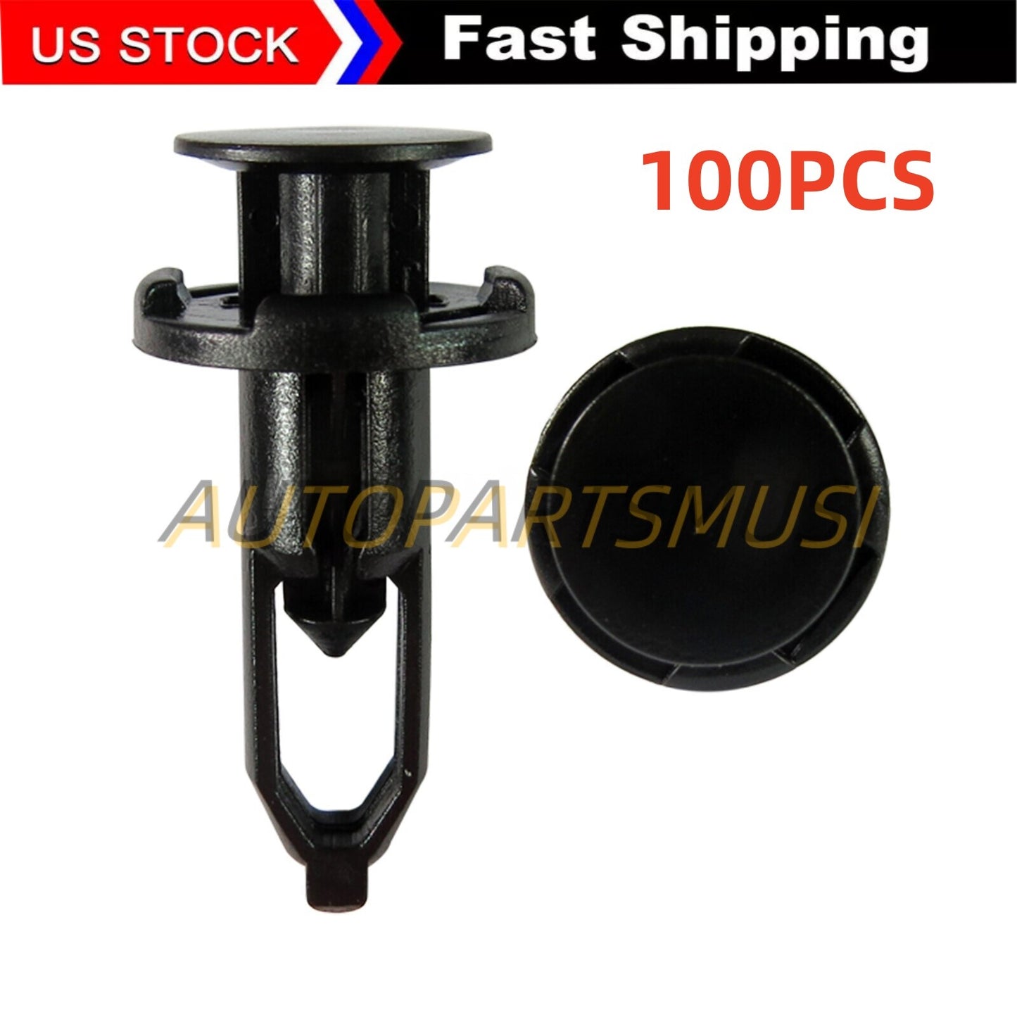 100pcs Bumper Retainer Clips Fasteners Ref# 52161-02020 for Toyota for Lexus
