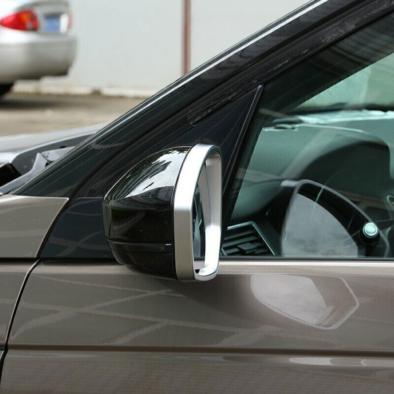 For LR Discovery Sport 2015-19 Silver Rear Door View Mirror Frame Cover Trim 2P