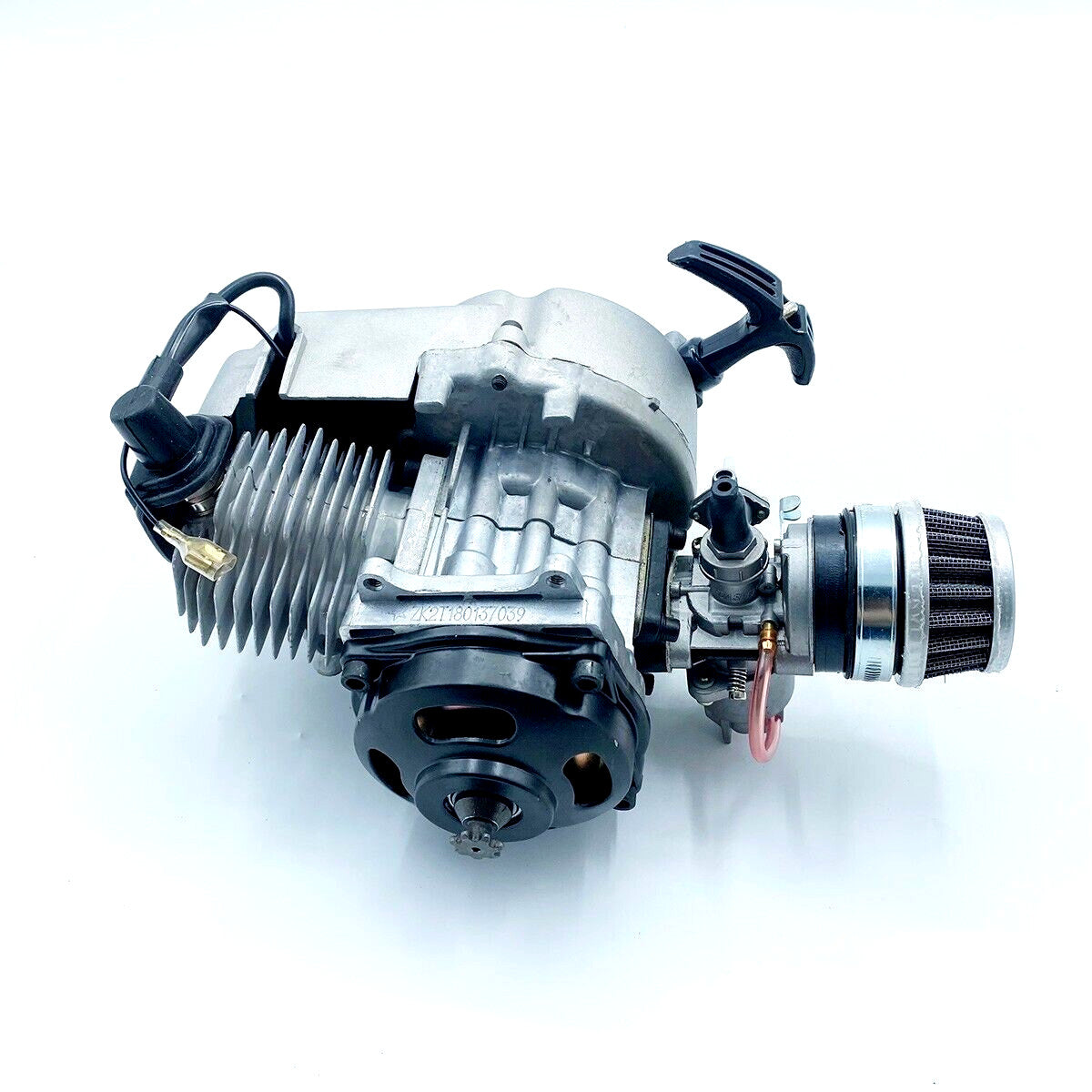 49CC Pull Start 2-Stroke Complete Engine Transmission Motor Pocket Dirt Bike
