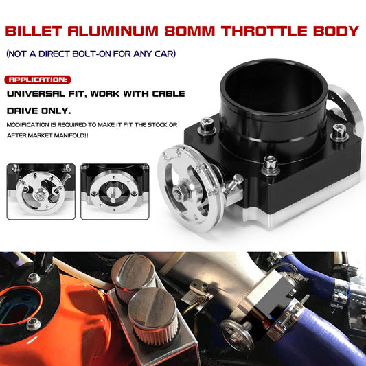 For GM for Ford for Toyota for BMW 80MM 3.0 Throttle Body Aluminum Intake Manifold Billet