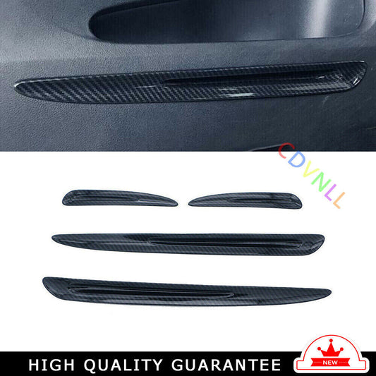 Inner Door Panel Strip Cover Trim for Honda CRV CR-V 2012-2016 ABS Carbon Fiber