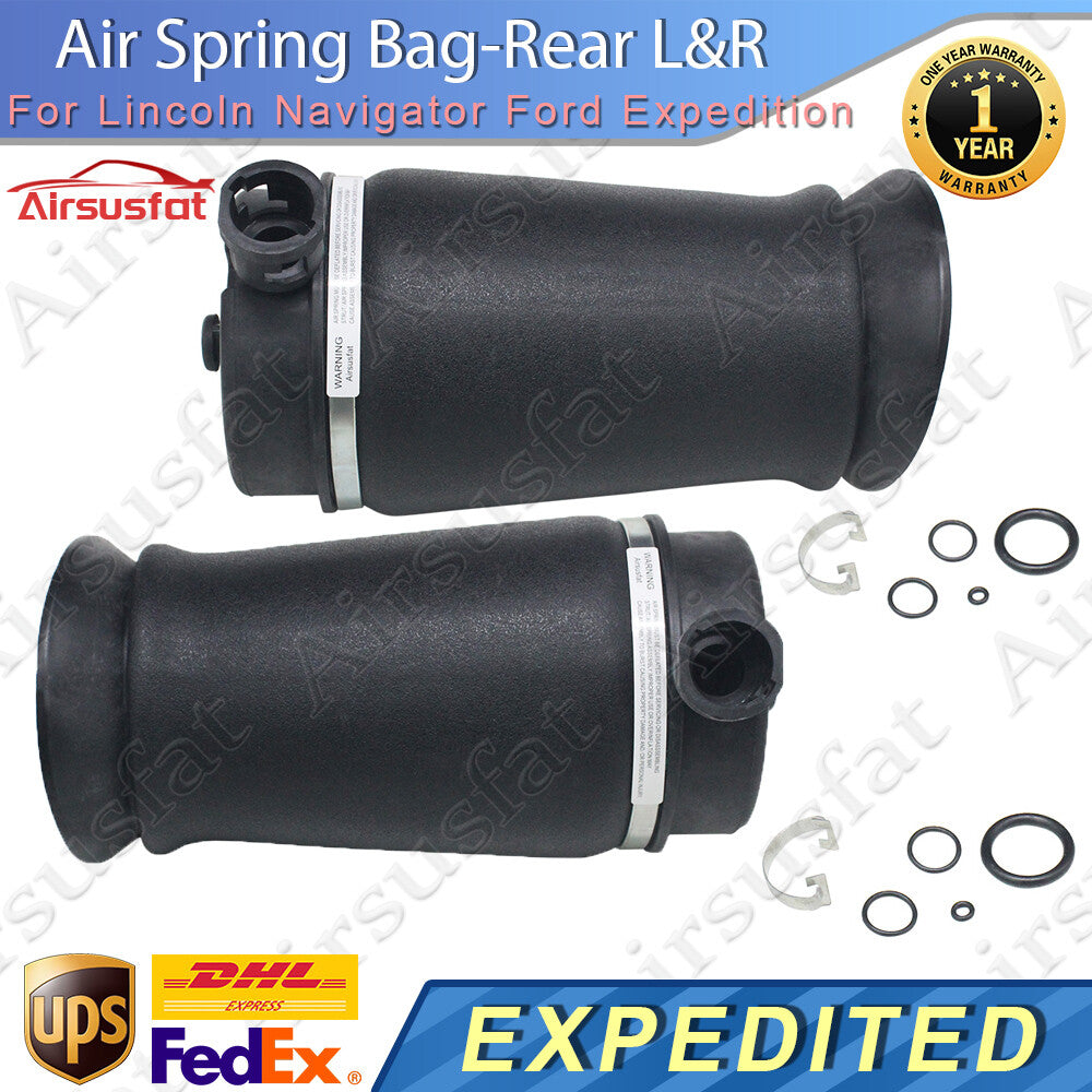 Pair for Lincoln for Navigator for Ford Expedition Rear Air Suspension Spring Bags AWD